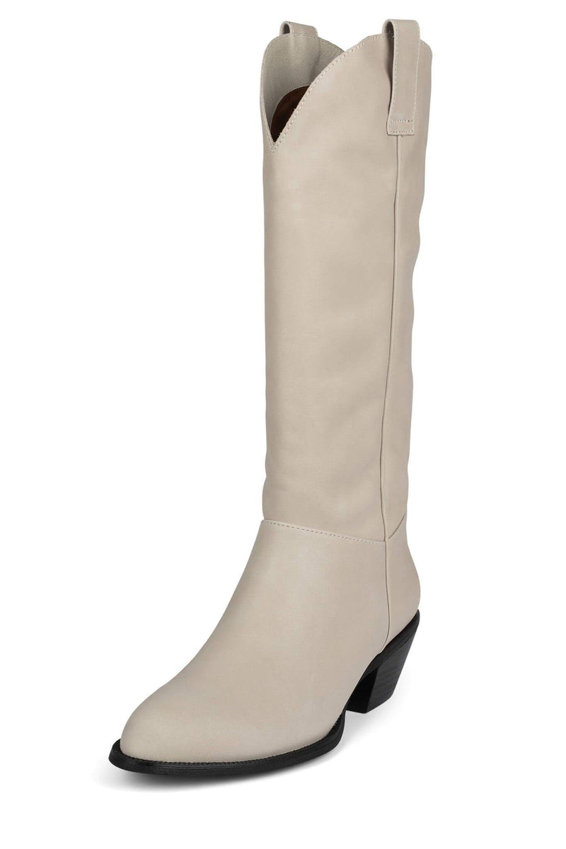 White Jeffrey Campbell Blade-2 Women's Knee High Boots | 842-KSJXWQ