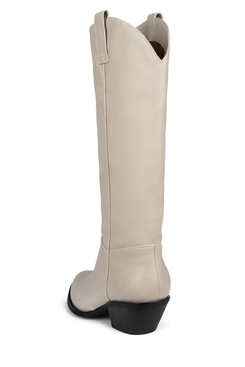 White Jeffrey Campbell Blade-2 Women's Knee High Boots | 842-KSJXWQ