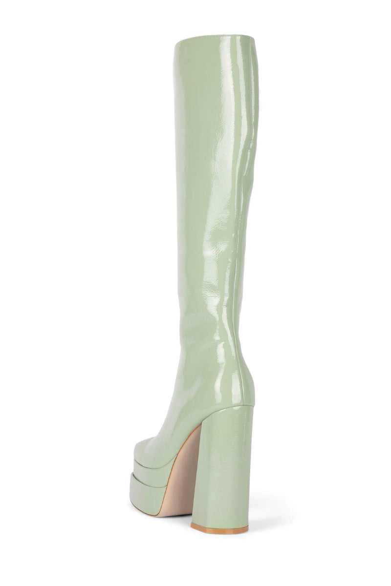 White Jeffrey Campbell Kickin-It Women's Knee High Boots | 530-LEOBQY