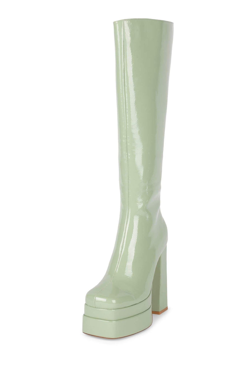 White Jeffrey Campbell Kickin-It Women's Knee High Boots | 530-LEOBQY