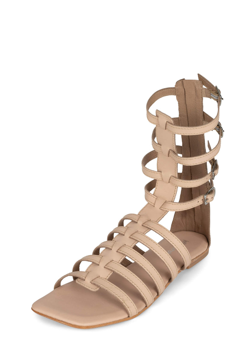 White Jeffrey Campbell Top-2 Women's Flat Sandals | 367-NADLQR