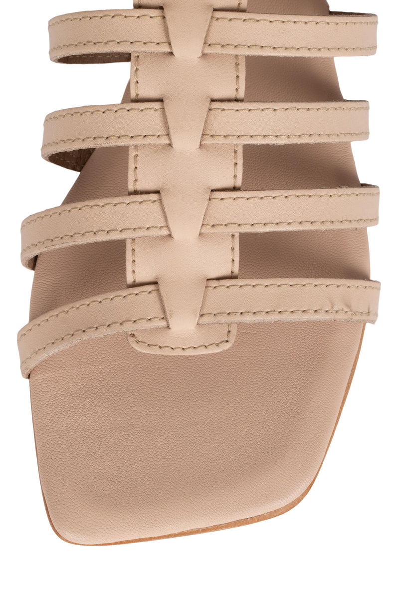 White Jeffrey Campbell Top-2 Women's Flat Sandals | 367-NADLQR